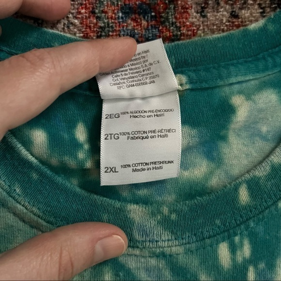 Gildan Check Out Time Bleach Dyed Graphic Short Sleeved T-Shirt Size 2XL - Picture 7 of 7